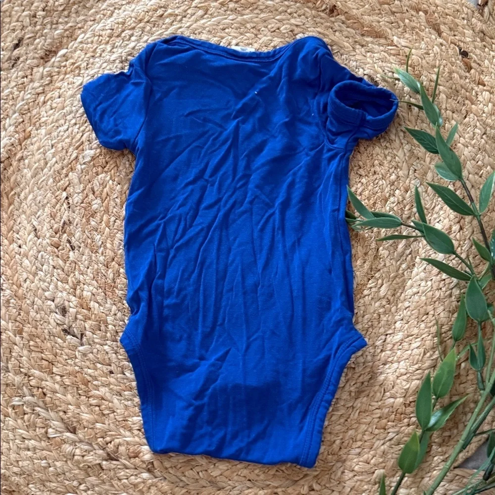 Kate Quinn Electric Blue Bamboo Bodysuit. 0-3mo